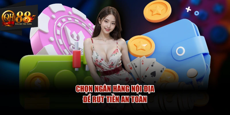Chọn ngân hàng nội địa để rút tiền an toàn